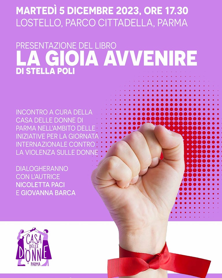 Presentazione del libro “La gioia avvenire” di Stella Poli 5 dicembre 2023