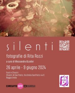 Dal 26 aprile a Reggio Emilia è possibile visitare la mostra fotografica “Silenti” di Rita Rozzi